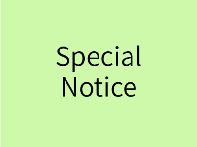 Special Notice